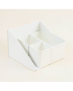 Cedar Bend Empty Coffee-Station Organizer - White (synthetic illustration; no displayed measurements)