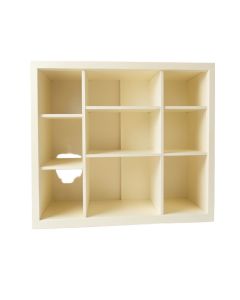 Reed Branch Empty Mug-Storage Cabinet Insert - Cream