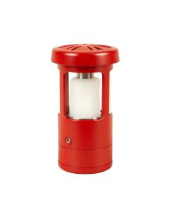 Red Solar Powered Pathway Light