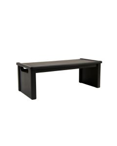 Reed Crossing Narrow Outdoor Storage Bench - Black (synthetic illustration; no displayed measurements)