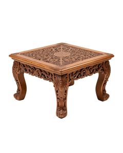 Jayla Intricately Carved Wooden Coffee Table (synthetic illustration; no displayed measurements)