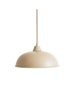 Clay Bridge Pendant Light Suspended From One Plain Cable - Beige (synthetic illustration; no displayed measurements)