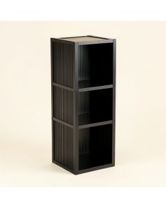 Sage Crest Narrow Cubby Tower - Black (synthetic illustration; no displayed measurements)