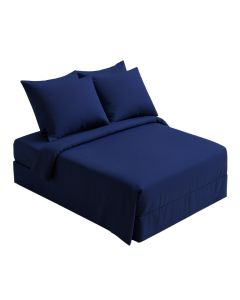Navy Blue Bedding Set With Sheet & Covers