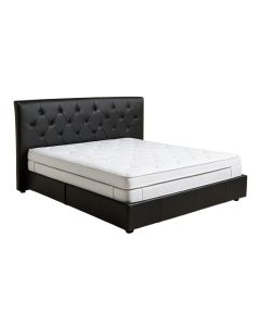 Frankel Tufted Upholstered Low Profile Platform Bed (synthetic illustration; no displayed measurements)