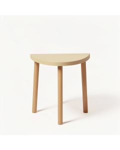 Field Bridge Compact Balcony Table - Beige (synthetic illustration; no displayed measurements)