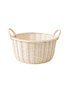 Rowan Bridge Empty Storage Basket - White