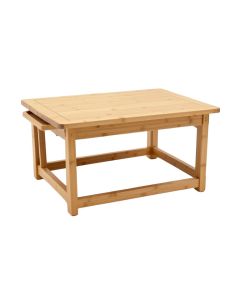 Aerial Breakfast Bed Bamboo Nesting 3 Piece Coffee Table Tray Set