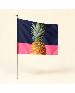 Timko Whimsy Pineapple 2-Sided Polyester Garden Flag (synthetic illustration; no displayed measurements)