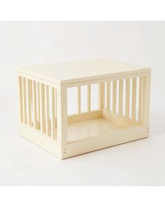 Ridge Edge Empty Furniture-Style Pet Crate - Cream (synthetic illustration; no displayed measurements)