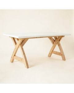 Spruce Dell Empty Workshop Workbench - White (synthetic illustration; no displayed measurements)