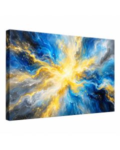 Shining Multi-Colored Plasma - Wrapped Canvas Graphic Art Print