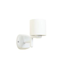 Slate Bridge Wall Sconce Mounted On A Plain Wall - White (synthetic illustration; no displayed measurements)