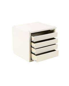 Glen Bend Small-Parts Storage Drawer Cabinet - White