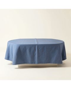 Fern Bluff Flat Bed Sheet - Blue (synthetic illustration; no displayed measurements)