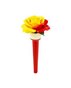 Arlmont & Co. Solar Powered Rose Flower Stake Lights Garden Yard Outdoor Waterproof Fairy Lamp White