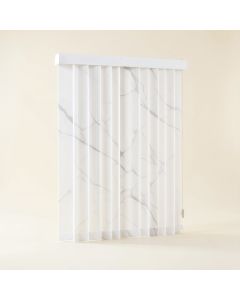 Deluxe Adjustable Sliding Semi-Sheer Vertical Blind (synthetic illustration; no displayed measurements)