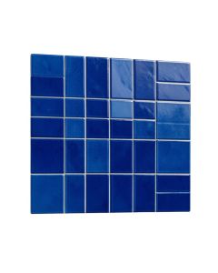 Morgan 0.72 '' X 0.72 '' Porcelain Grid Mosaic Wall & Floor Tile