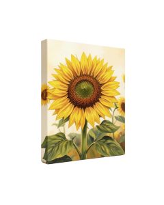 Sunflower Garden Painting Print On Wrapped Canvas
