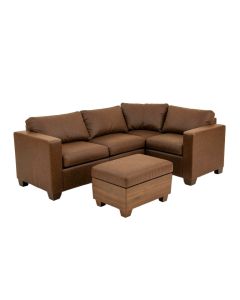 Adomas 104 '' Wide Left Hand Facing Sofa & Chaise With Ottoman