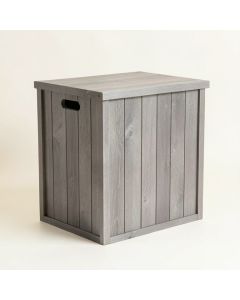 Harbor Crest Closed Outdoor Storage Box - Gray (synthetic illustration; no displayed measurements)