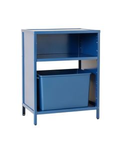 Wren Brook Freestanding Pull-Out Hamper Cabinet - Blue (synthetic illustration; no displayed measurements)