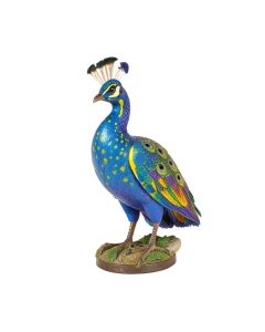 The Regal Peacock Garden Statue