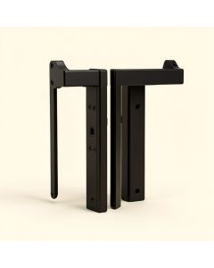 Super Mini Top Mount Sliding Standard Double Barn Door Hardware Kit (synthetic illustration; no displayed measurements)