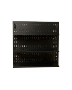 Cove Bluff Empty Wall-Mounted Tool Organizer Panel - Black (synthetic illustration; no displayed measurements)