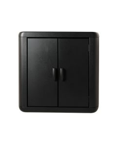 Cliff Canyon Wall-Mounted Laundry Cabinet - Black (synthetic illustration; no displayed measurements)