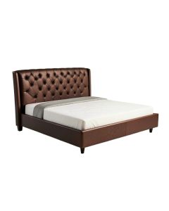 Upholstered Tufted Low Profile Standard Bed