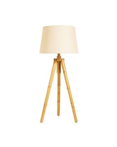 Cliff Bluff Floor Lamp With A Plain Fabric Shade - Beige (synthetic illustration; no displayed measurements)