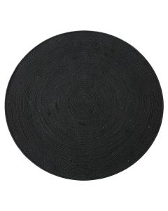Lake Bluff Round Area Rug - Black (synthetic illustration; no displayed measurements)