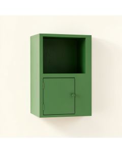Moss Brook Wall-Mounted Entry Cabinet - Green (synthetic illustration; no displayed measurements)