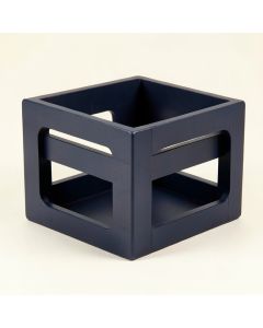 Stone Brook Empty Furniture-Style Pet Crate - Navy (synthetic illustration; no displayed measurements)