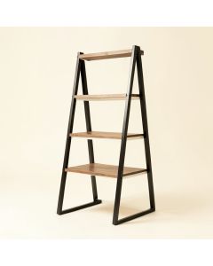 Dawud 85 '' H X 30 '' W Metal Ladder Bookcase (synthetic illustration; no displayed measurements)