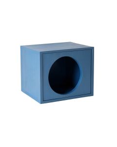 Meadow Dell Wall-Mounted Cat Perch - Blue (synthetic illustration; no displayed measurements)