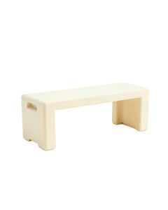 Cliff Crossing Narrow Outdoor Storage Bench - Ivory