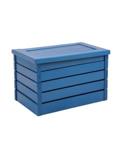 Stone Crossing Closed Outdoor Storage Box - Blue (synthetic illustration; no displayed measurements)
