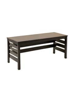 Field Crest Narrow Outdoor Storage Bench - Black
