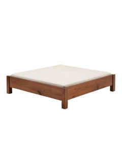 Solid Wood Low Profile Platform Bed (synthetic illustration; no displayed measurements)