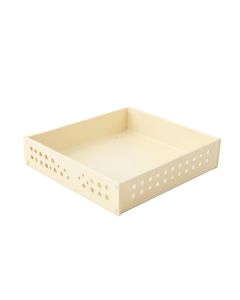 Pine Branch Empty Under-Desk Cable Tray - Cream (synthetic illustration; no displayed measurements)
