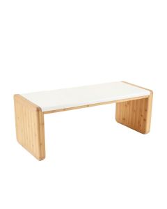 Ash Field Indoor Bench - White (synthetic illustration; no displayed measurements)