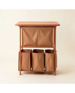 Reed Canyon Laundry Sorting Station With Plain Removable Bags - Terracotta (synthetic illustration; no displayed measurements)