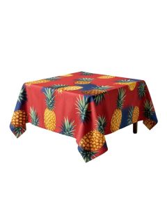 Pineapple Lively Tropical Pineapple Palm Trees Island Themed Silhouettes Tabletop