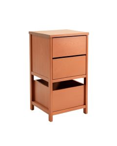 Meadow Brook Freestanding Pull-Out Hamper Cabinet - Terracotta (synthetic illustration; no displayed measurements)