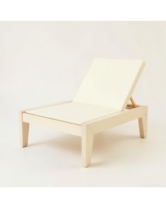 Meadow Dale Outdoor Lounge Chair - Cream (synthetic illustration; no displayed measurements)