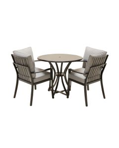 Belding Round 2 - Person Aluminum Bistro Set With Cushions