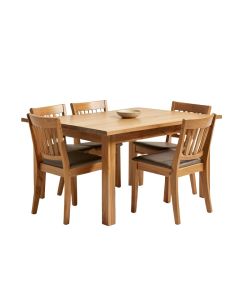 Alyssah Butterfly Leaf Solid Wood Dining Set