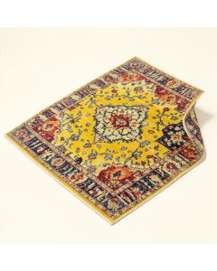 Kassia Power Loom Yellow/Blue/Red Area Rug (synthetic illustration; no displayed measurements)